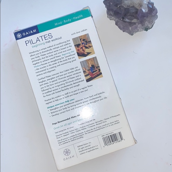 5/$15 Gaiam Pilates workout vhs - Picture 2 of 2